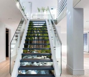 Merdiven Basamak Aralarına 3d Cam Baskı