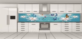 Mutfak Tezgah Aras� Cam Panelin Avantajlar� 